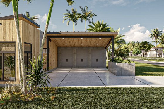 Exterior - Other Elevation 2 for Modern House Plan #455-570 - 2 bed, 2 bath