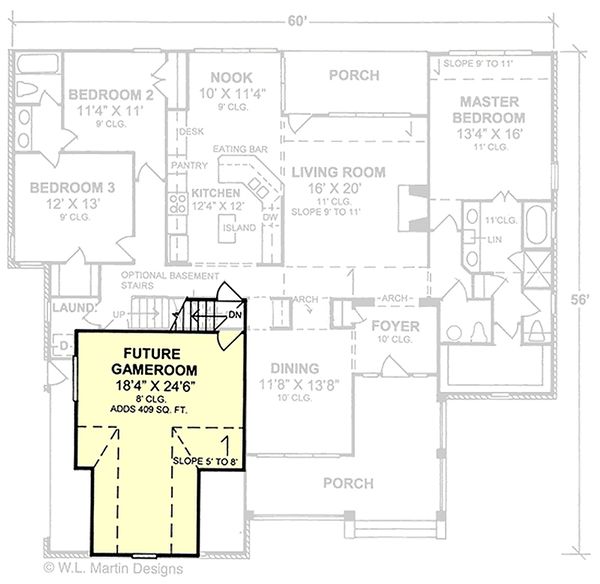 Home Plan - Farmhouse Floor Plan - Upper Floor Plan #20-119