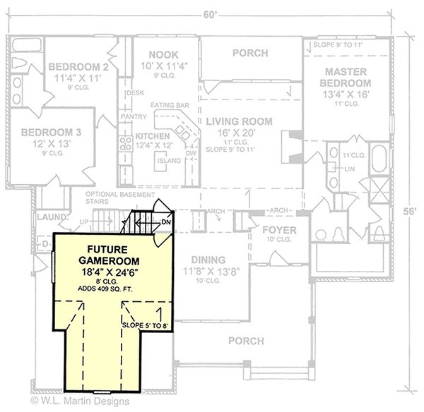 Dream House Plan - Farmhouse Floor Plan - Upper Floor Plan #20-119
