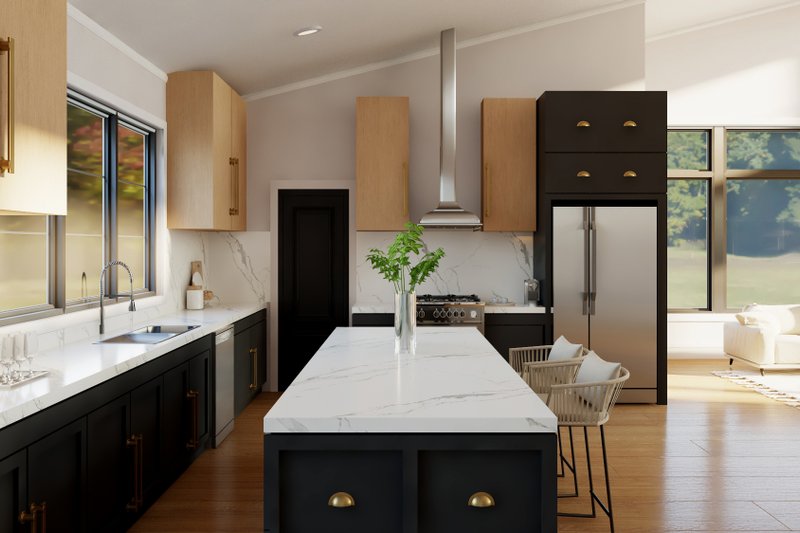 House Design - Interior - Kitchen for Contemporary House Plan #1064-336 - 3 bed, 2.5 bath