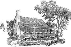 Country Exterior - Front Elevation Plan #929-68