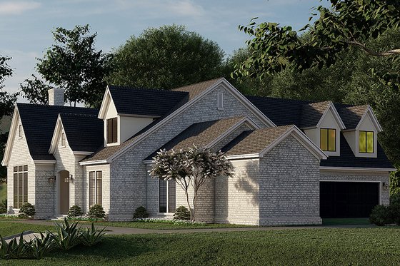 Exterior - Other Elevation for European House Plan #923-186 - 4 bed, 3.5 bath