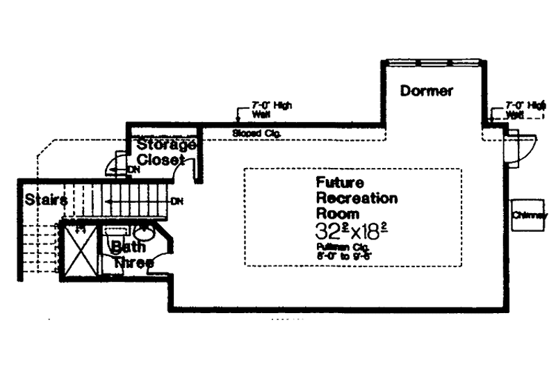 Dream House Plan - Floor Plan - Upper Floor for Traditional House Plan #310-1233 - 3 bed, 2.5 bath
