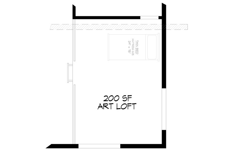 House Blueprint - Floor Plan - Other Floor for Modern House Plan #932-743 - 2 bed, 1 bath