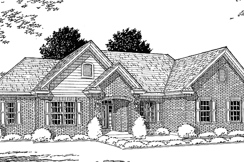 Dream House Plan - Traditional Exterior - Front Elevation Plan #46-698
