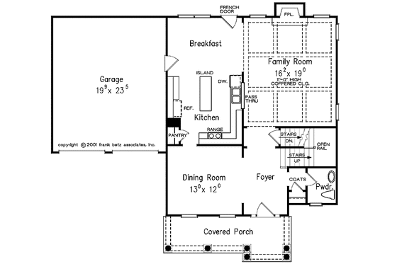 Floor Plan - Main Floor for Classical House Plan #927-616 - 4 bed, 2.5 bath