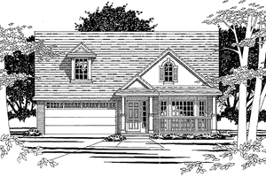House Design - Colonial Exterior - Front Elevation Plan #472-59