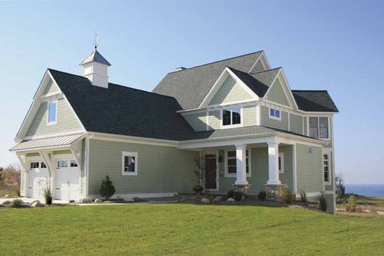 Exterior - Front Elevation 4 for Craftsman House Plan #928-75 - 3 bed, 2.5 bath