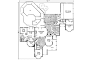European Style House Plan - 5 Beds 5.5 Baths 6263 Sq/Ft Plan #410-3573 