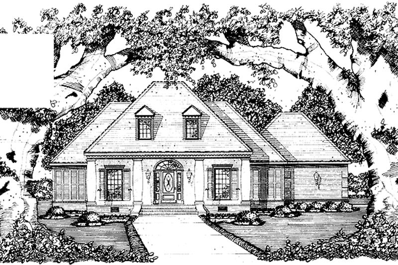 Home Plan - Classical Exterior - Front Elevation Plan #36-556