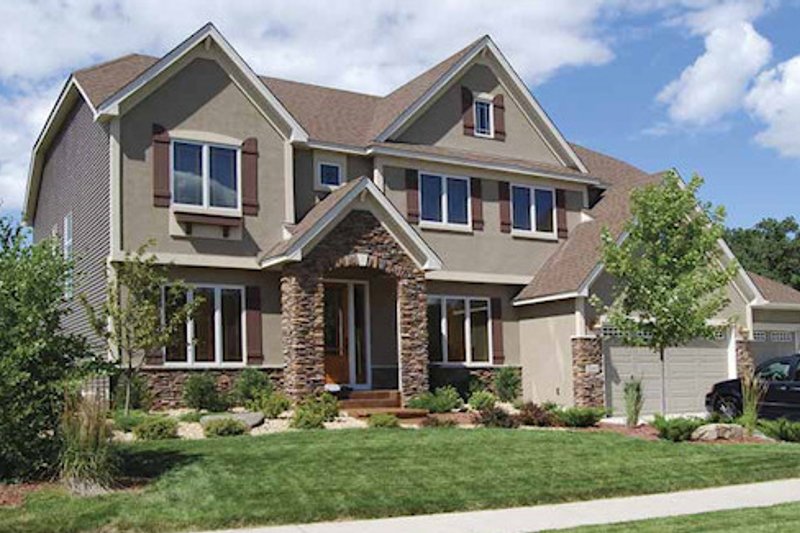 Dream House Plan - Craftsman Exterior - Front Elevation Plan #320-493