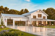 Farmhouse Style House Plan - 3 Beds 2 Baths 2577 Sq/Ft Plan #54-669 Exterior 