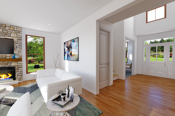 Interior - Entry for Contemporary House Plan #48-986 - 4 bed, 2.5 bath