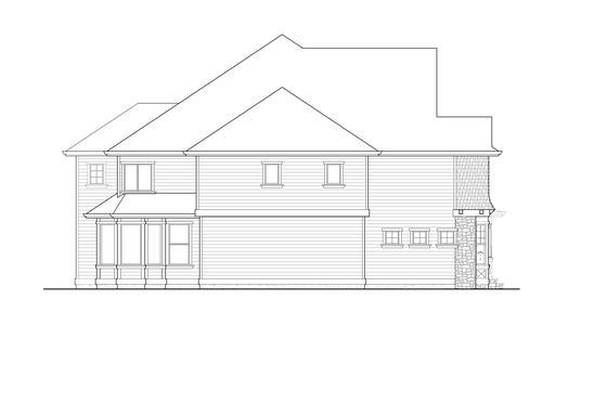 Exterior - Other Elevation 1 for Craftsman House Plan #132-490 - 4 bed, 5 bath