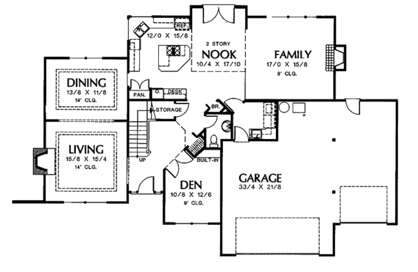 House Plan Design - Mediterranean Floor Plan - Main Floor Plan #48-715