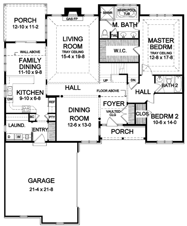 House Plan Design - Classical Floor Plan - Main Floor Plan #328-412