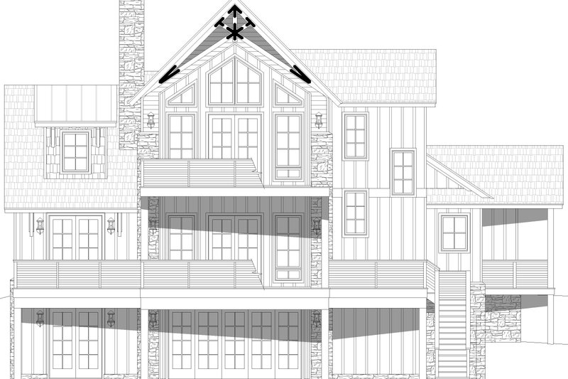 Architectural House Design - Exterior - Front Elevation 7 for Contemporary House Plan #932-1170 - 4 bed, 4 bath