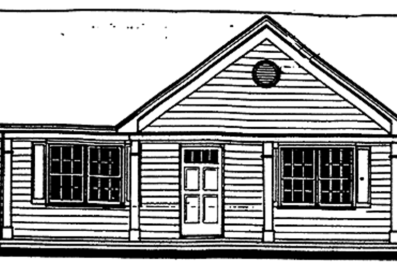 Country Style House Plan - 3 Beds 2 Baths 1092 Sq/Ft Plan #30-244