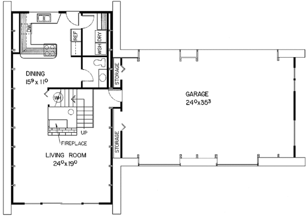 Home Plan - Contemporary Floor Plan - Main Floor Plan #60-856