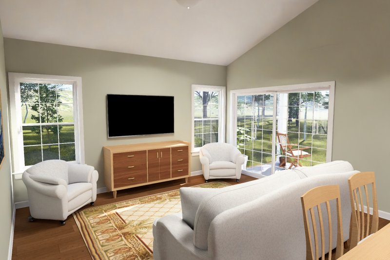Architectural House Design - Interior - Family Room for Cottage House Plan #513-2459 - 3 bed, 2 bath