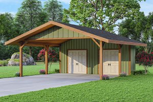 Traditional Exterior - Front Elevation Plan #124-1398
