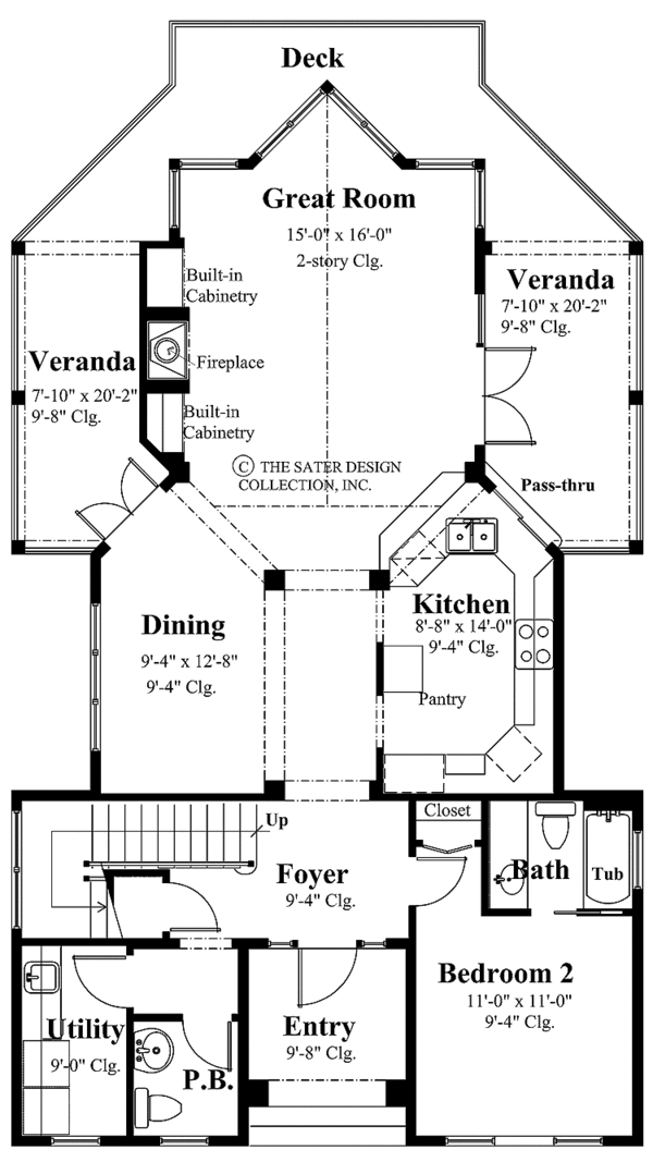 Architectural House Design - Contemporary Floor Plan - Main Floor Plan #930-152
