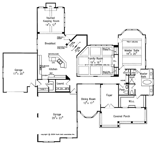 Architectural House Design - Country Floor Plan - Main Floor Plan #927-285
