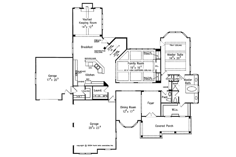 Home Plan - Floor Plan - Main Floor for Country House Plan #927-285 - 4 bed, 3.5 bath