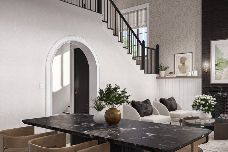 Architectural House Design - Interior - Dining Room for Victorian House Plan #455-497 - 4 bed, 2.5 bath