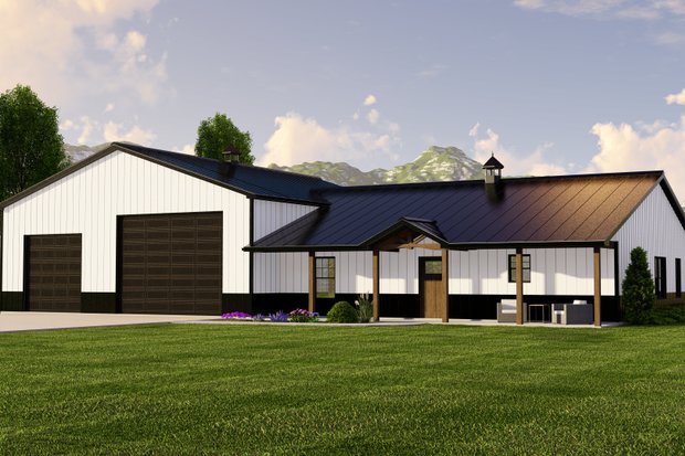 1 Story Barndominium Plans