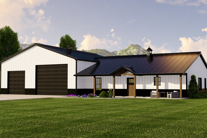 Barndominium Style House Plan - 2 Beds 2 Baths 1783 Sq/Ft Plan #1064-192