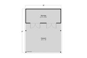 Traditional Style House Plan - 0 Beds 0 Baths 594 Sq/Ft Plan #124-1398 