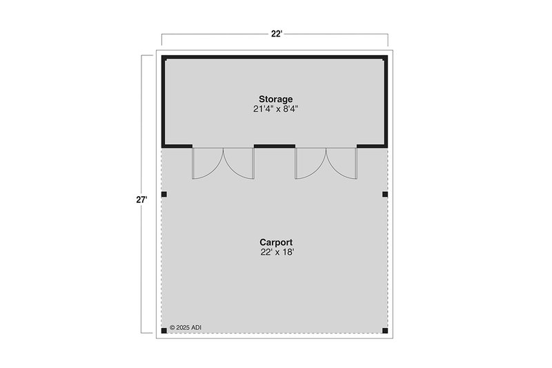 House Design - Floor Plan - Main Floor for Traditional House Plan #124-1398, 0 bath