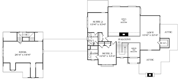 House Plan Design - Country Floor Plan - Upper Floor Plan #453-226
