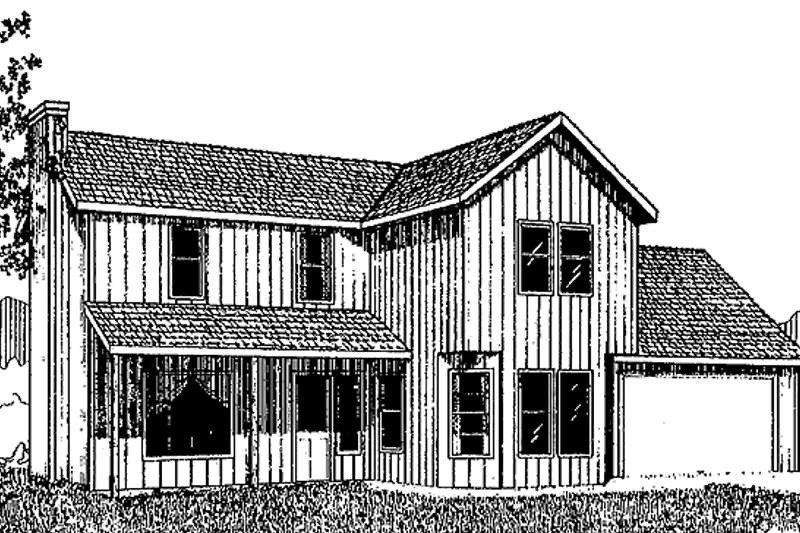 House Design - Traditional Exterior - Front Elevation Plan #60-888