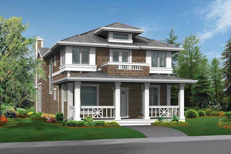 Home Plan - Craftsman Exterior - Front Elevation Plan #132-235