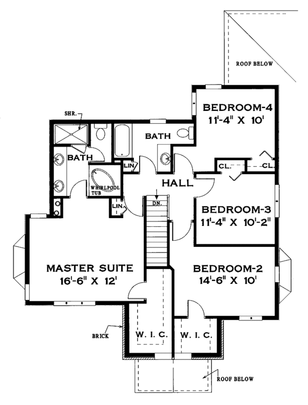 House Plan Design - Contemporary Floor Plan - Upper Floor Plan #456-71