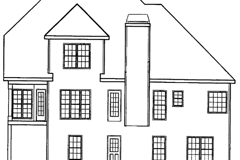 Home Plan - Exterior - Rear Elevation for Country House Plan #927-93 - 3 bed, 2.5 bath