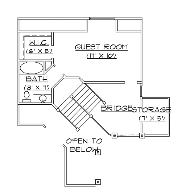 House Plan Design - Country Floor Plan - Upper Floor Plan #945-42