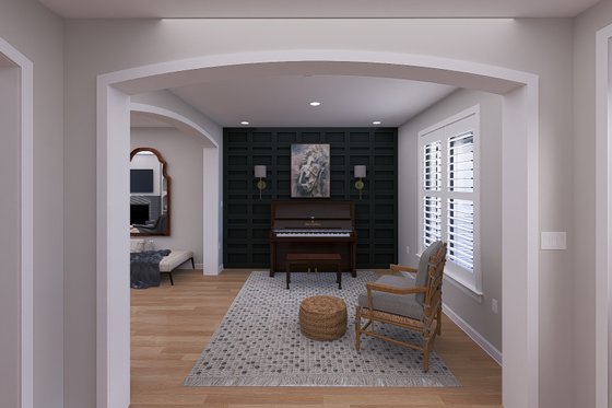 Interior - Family Room for European House Plan #1060-293 - 5 bed, 3.5 bath