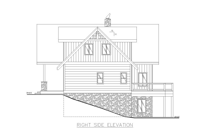Dream House Plan - Exterior - Other Elevation 1 for Cabin House Plan #117-934 - 4 bed, 5 bath