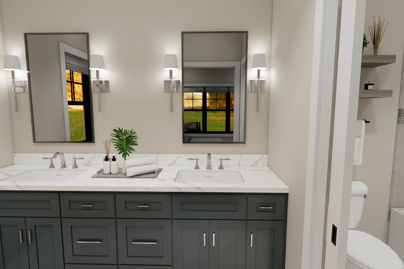 House Design - Interior - Master Bathroom for Farmhouse House Plan #51-1395 - 3 bed, 2.5 bath