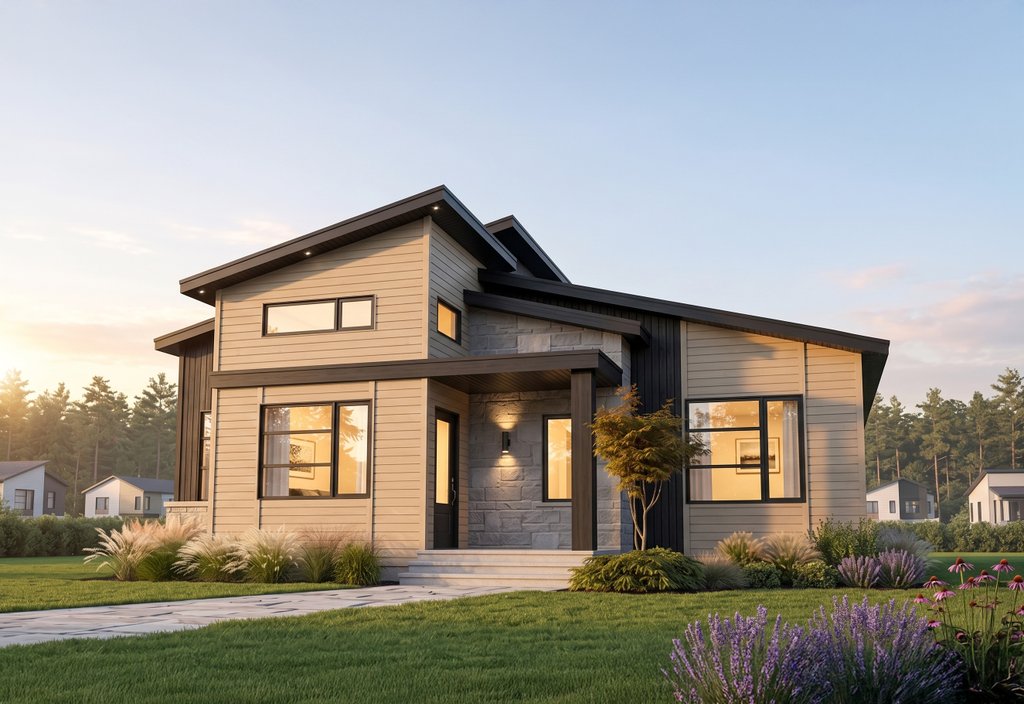 Exterior - Front Elevation 2 for Modern House Plan #23-2722 - 2 bed, 1 bath