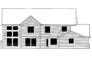 Exterior - Rear Elevation for Traditional House Plan #48-756 - 6 bed, 4 bath
