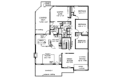 European Style House Plan - 5 Beds 3 Baths 2780 Sq/Ft Plan #18-146 