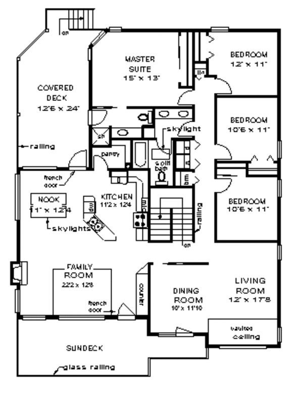 European Floor Plan - Main Floor Plan #18-146