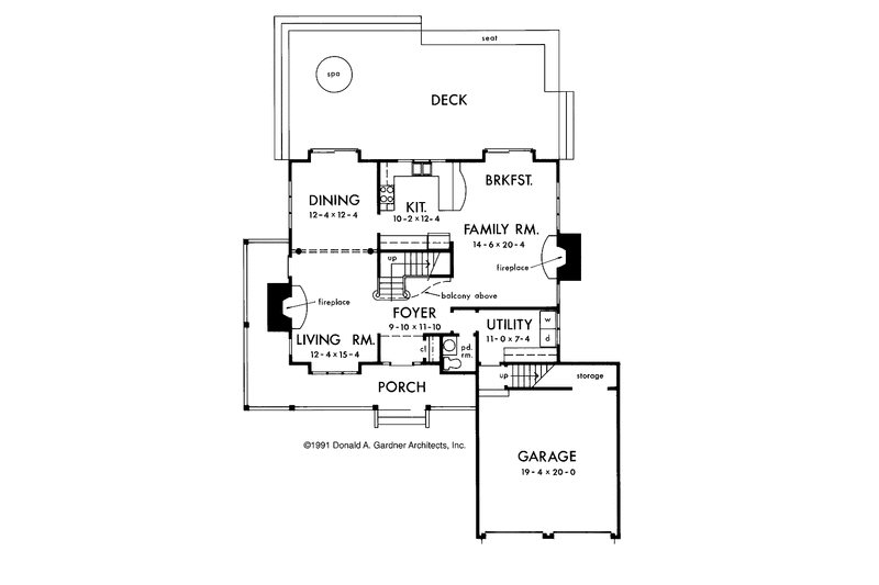 Home Plan - Floor Plan - Main Floor for Victorian House Plan #929-94 - 4 bed, 2.5 bath