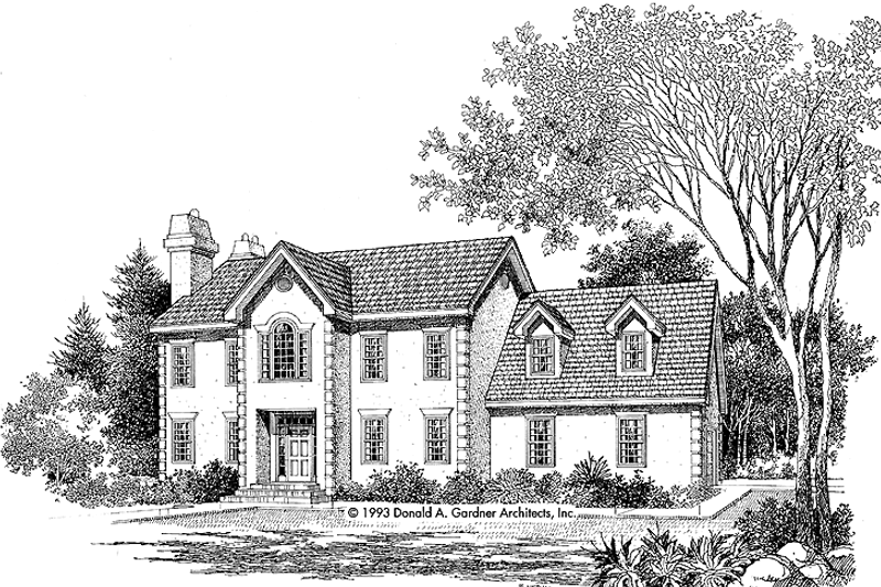 Dream House Plan - Traditional Exterior - Front Elevation Plan #929-797