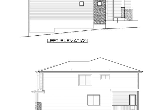 Exterior - Other Elevation 1 for Contemporary House Plan #1066-57 - 4 bed, 4.5 bath