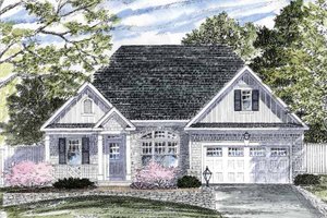 Home Plan - Ranch Exterior - Front Elevation Plan #316-254